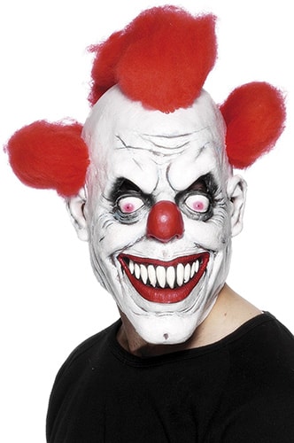 maschera da clown assassino per la festa di halloween